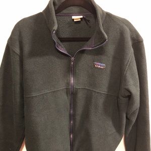 men’s regular LL Bean fleece jacket Medium